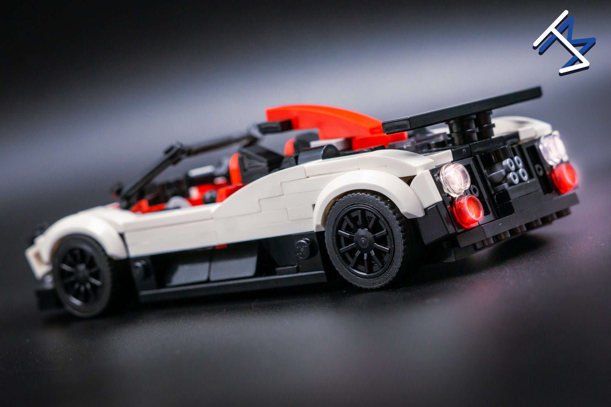 Building Kit- Pagani zonda Cinque Roadster White Inspired