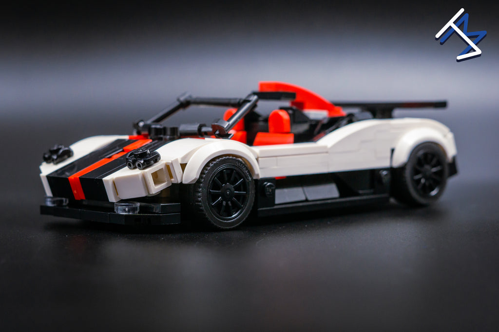 Building Kit- Pagani zonda Cinque Roadster White Inspired