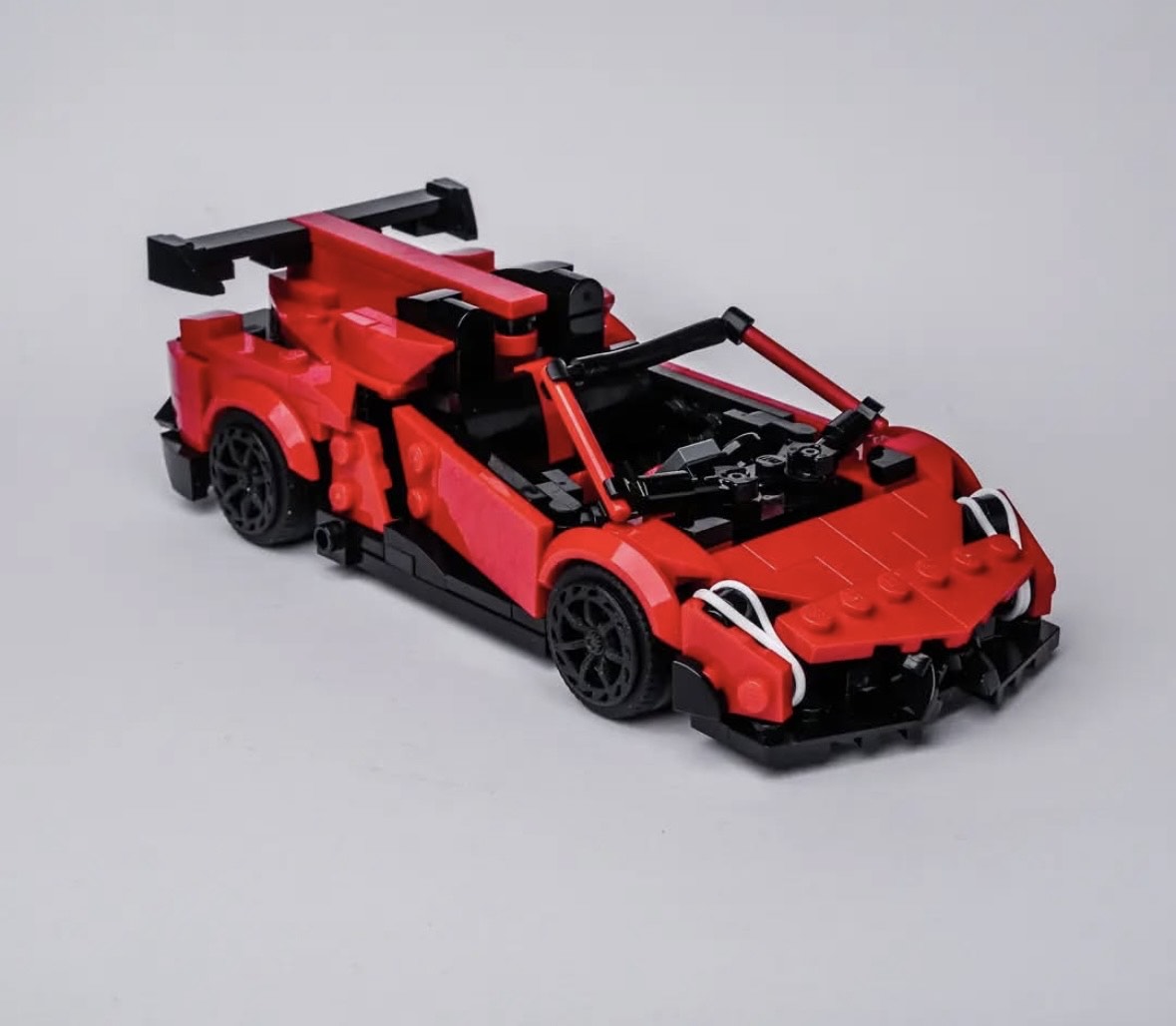 Building Kit- Lamborghini Veneno Roadster Red Inspired