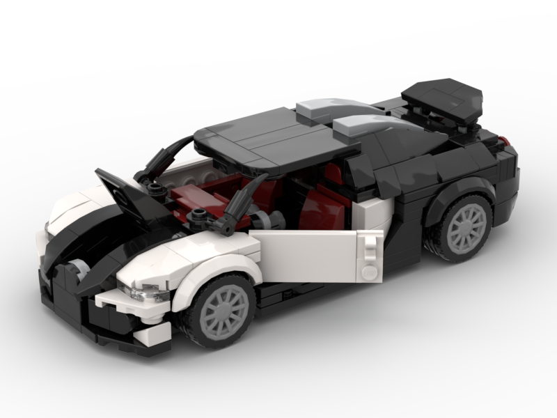 Building Kit- Bugatti Veyron White Inspired